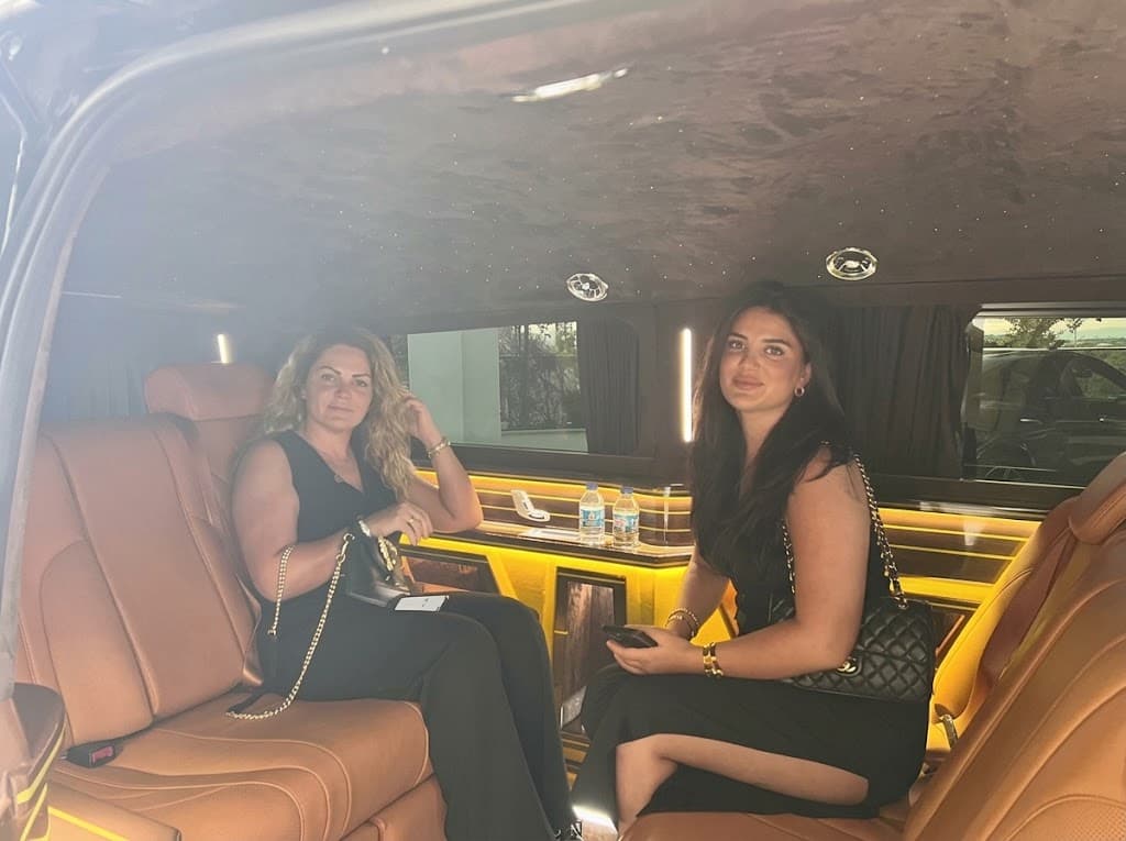 Pasageri TORVIAN într-o mașină de transfer privat